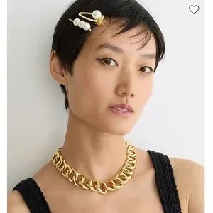 J. Crew | Accessories | J Crew Pearl And Crystal Gold Tone  display picture 2
